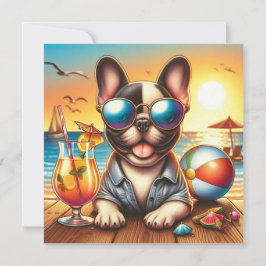 ブルドッグフランスのフラットカード