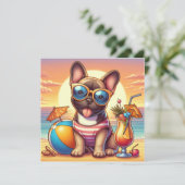 ブルドッグフランスのフラットカード (スタンド正面)