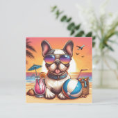 ブルドッグフランスのフラットカード (スタンド正面)