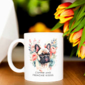 ブルドッグフランスのフラワーズコーヒーとフランスキス コーヒーマグカップ