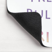 ブルドッグフランスのフーリーバー マウスパッド (コーナー)