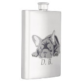 ブルドッグフランスのブラック フラスク (右)