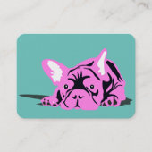 ブルドッグフランスのブリーダーのトレーナー 名刺 (正面)