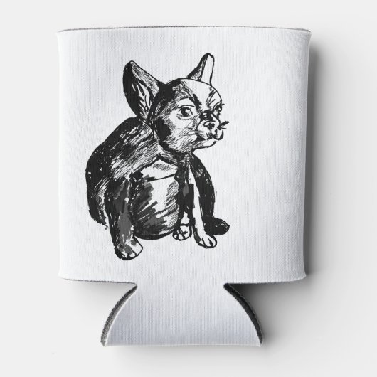 ブルドッグフランスのブルドッグカスタムクーラーボックス 缶クーラー (正面)