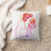 ブルドッグフランスのブルドッグパピースウィートドッグクッション クッション (ブランケット)