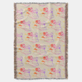 ブルドッグフランスのブルドッグパピースウィートブランケット スローブランケット (正面縦)