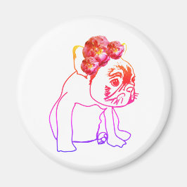 ブルドッグフランスのブルドッグパピー甘い犬マグネット マグネット