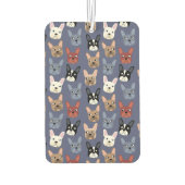 ブルドッグフランスのブルー カーエアーフレッシュナー (裏面)