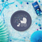 ブルドッグフランスのベビーシャワープレート ペーパープレート (パーティー)