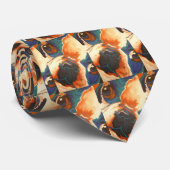 ブルドッグフランスのペットポートレート ネクタイ (ロール)