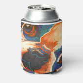 ブルドッグフランスのペットポートレート 缶クーラー (缶裏面)