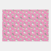 ブルドッグフランスのペットラッピング紙シート ラッピングペーパーシート (正面3)