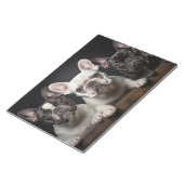 ブルドッグフランスのペット動物ポートレート自然美しい ノートパッド (アングル)