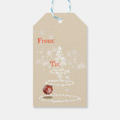 ブルドッグフランスのホリデー ギフトタグ (裏面)