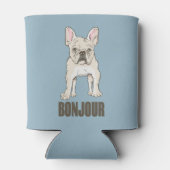 ブルドッグフランスのボンジュール 缶クーラー (裏面)