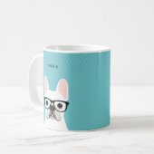 ブルドッグフランスのマグズ コーヒーマグカップ (正面左)