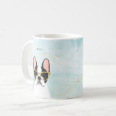 ブルドッグフランスのマグズ コーヒーマグカップ (正面左)