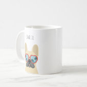ブルドッグフランスのマグズ コーヒーマグカップ (正面左)