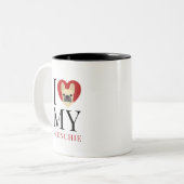 ブルドッグフランスのマグズ ツートーンマグカップ (正面左)