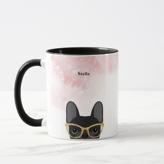 ブルドッグフランスのマグズ マグカップ (左)