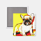 ブルドッグフランスのマグネット マグネット (正面/裏面)