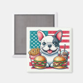 ブルドッグフランスのマグネット マグネット (正面/裏面)