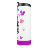 ブルドッグフランスのママかわいい母の日犬の恋人 タンブラー (回転右)