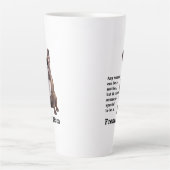 ブルドッグフランスのママをブランドル カフェラテマグ (正面)