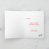 ブルドッグフランスのママ誕生日カード カード (内部)