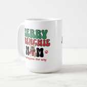 ブルドッグフランスのママ・クリスマス コーヒーマグカップ (正面左)