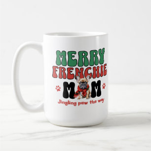 ブルドッグフランスのママ・クリスマス コーヒーマグカップ