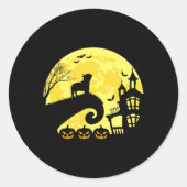 ブルドッグフランスのムーンシャインフレンチマムフレンチエパパ ラウンドシール (正面)