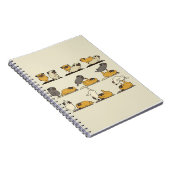 ブルドッグフランスのヨガのポーズ|ドッグヨガ好き ノートブック (右側)