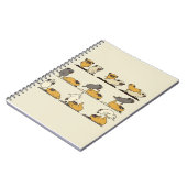 ブルドッグフランスのヨガのポーズ|ドッグヨガ好き ノートブック (左側)