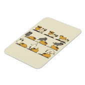 ブルドッグフランスのヨガのポーズ|ドッグヨガ好き マグネット (左側)