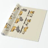 ブルドッグフランスのヨガのポーズ |犬のヨガ愛好家 ラッピングペーパー (アンロールド)