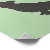 ブルドッグフランスのヨガポーズ ポスター (角)