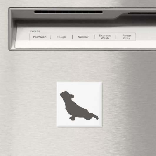 ブルドッグフランスのヨガポーズ マグネット (インサイチュ (食洗機))