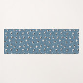 ブルドッグフランスのヨガポーズ ヨガマット (正面(横))