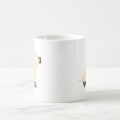 ブルドッグフランスのヨガ恋人おもしろい犬瞑想 コーヒーマグカップ (中央)