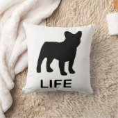 ブルドッグフランスのライフ クッション (ブランケット)