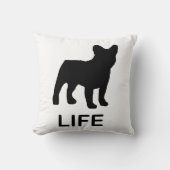 ブルドッグフランスのライフ クッション (正面)