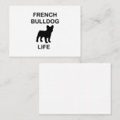 ブルドッグフランスのライフ ノートカード (正面/裏面)