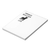 ブルドッグフランスのライフ ノートパッド (回転)