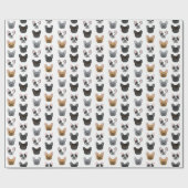 ブルドッグフランスのラッピング紙 – かわいい犬 ラッピングペーパー (フラット)