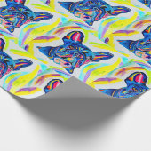 ブルドッグフランスのラッピング紙 ラッピングペーパー (角)