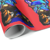 ブルドッグフランスのラッピング紙 ラッピングペーパー (ロールコーナー)