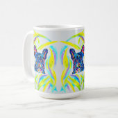 ブルドッグフランスのラブマグ コーヒーマグカップ (正面左)