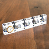 ブルドッグフランスのラブ デスクネームプレート (側面)