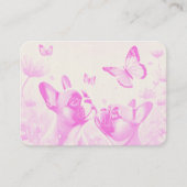 ブルドッグフランスのレッド 名刺 (正面)